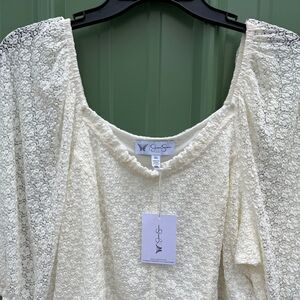 Women's Verona Lace Top Blouse Size XL